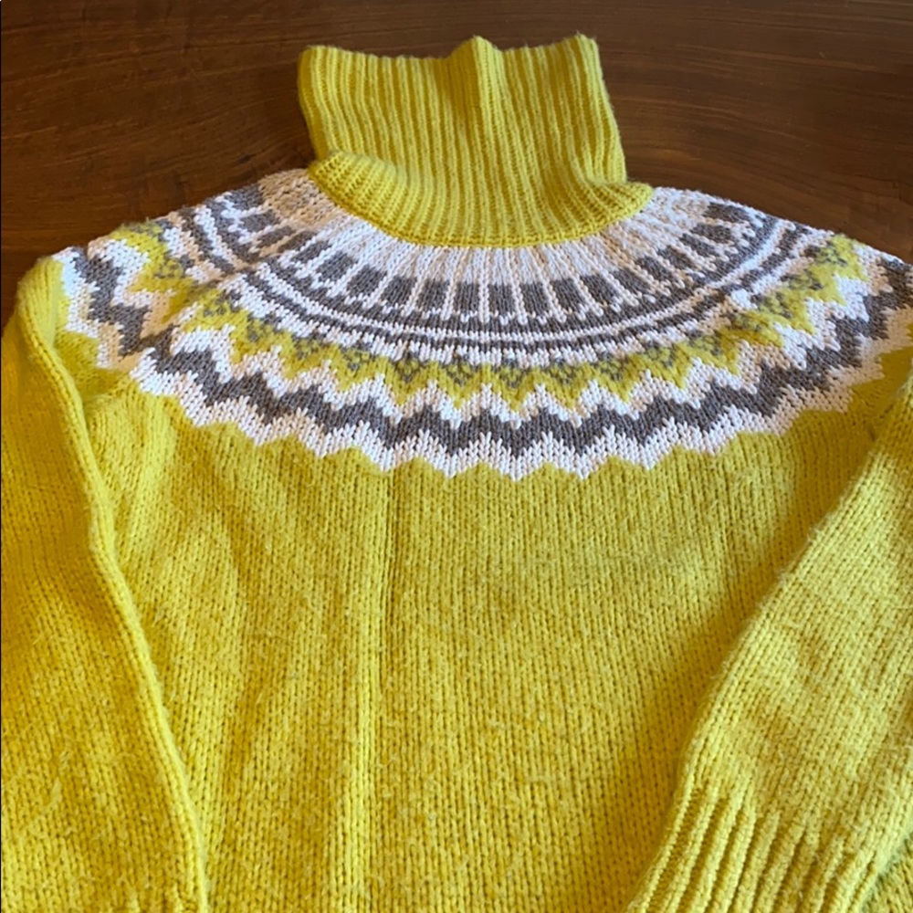 Loft Fair Isle turtleneck sweater